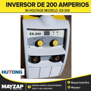 INVERSOR HUGTONG DE 200 AMPERIOS BI-VOLTAGE MMA MODELO ES-200