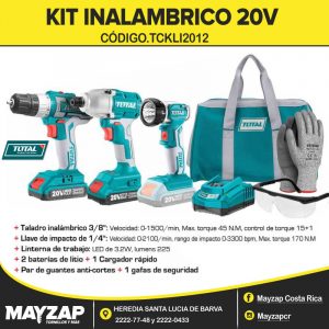 COMBO INALAMBRICO 20 VOLTIOS TOTAL DE 7 PIEZAS MODELO UTCKLI2012