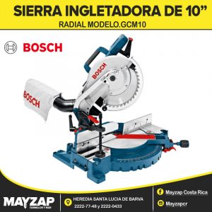 SIERRA INGLETADORA BOSCH DE 10 PULGADAS MODELO GCM10