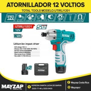 ATORNILLADOR DE IMPACTO TOTAL TOOLS DE 12 VOLTIOS MODELO UTIRLI1201