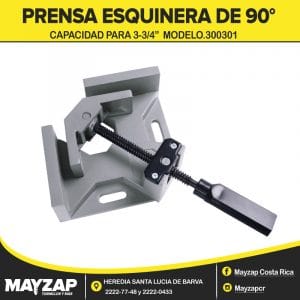 PRENSA PARA MADERA ESQUINERA DE 90° PARA 3-3/4" CÓDIGO.300301