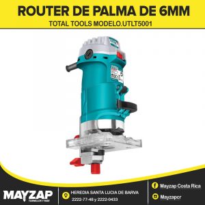 ROUTER DE PALMA DE 6MM TOTAL TOOLS MODELO UTLT5001