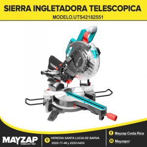 SIERRA INGLETADORA TELESCOPICA TOTAL TOOLS DE 10 PULGADAS MODELO UTS42182551