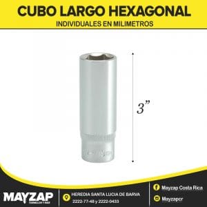 CUBO LARGO HEXAGONAL ESPIGA DE MEDIA