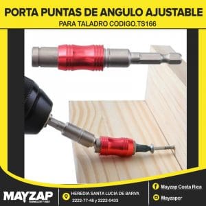 PORTA PUNTAS DE ANGULO AJUSTABLE PARA TALADRO | ESPIGA DE 1/4"