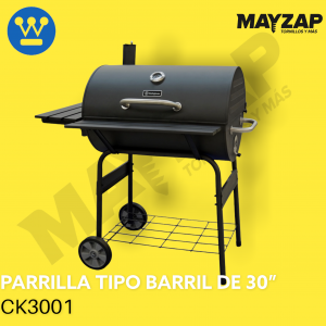 Parrilla a carbón de 30" tipo Barril Westinghouse CK3001