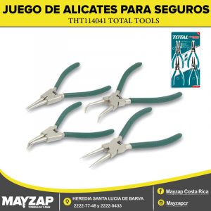 JUEGO DE ALICATES PARA SEGUROS TOTAL TOOLS THT114041