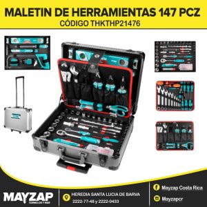 Maletín de herramientas metálico TOTAL TOOLS THKTHP21476