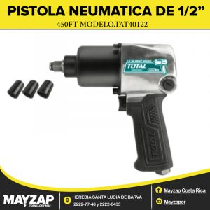 PISTOLA DE IMPACTO DE 1/2" TOTAL TOOLS MODELO TAT40122