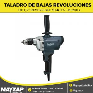 Taladro de Bajas revoluciones reversible de 1/2" MAKITA M6201G