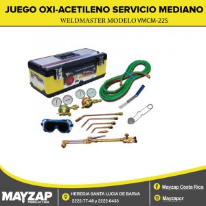Juego oxi-acetileno servicio mediano WELDMASTER MODELO VMCM-22S