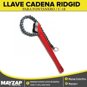 LLAVE CADENA PARA FONTANERO C-18