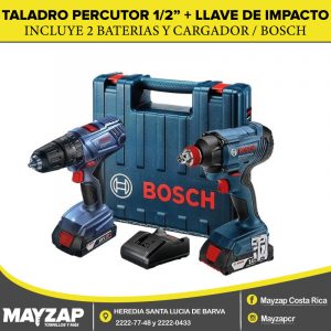 Kit Taladro Percutor 1/2" y Llave de Impacto