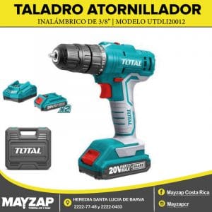 TALADRO ATORNILLADOR TOTAL TOOLS MODELO UTDLI20012 DE 20V