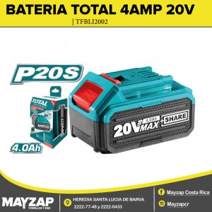 BATERIA TOTAL TOOLS 4AMP MODELO TFBLI2002 DE 20V
