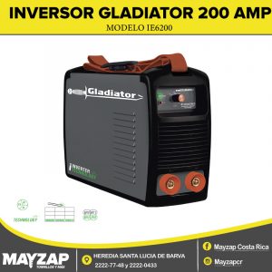 Inversor gladiator de 200 Amperios Modelo IE 6200