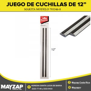 Juego de cuchillas para cepilladora de 12" Makita 793346-8