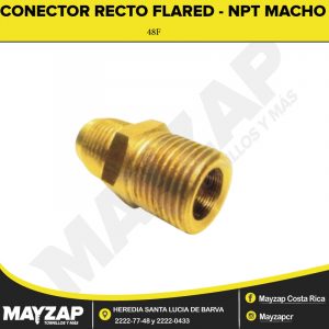 CONECTOR-RECTO-FLARED--NPT-MACHO-48F