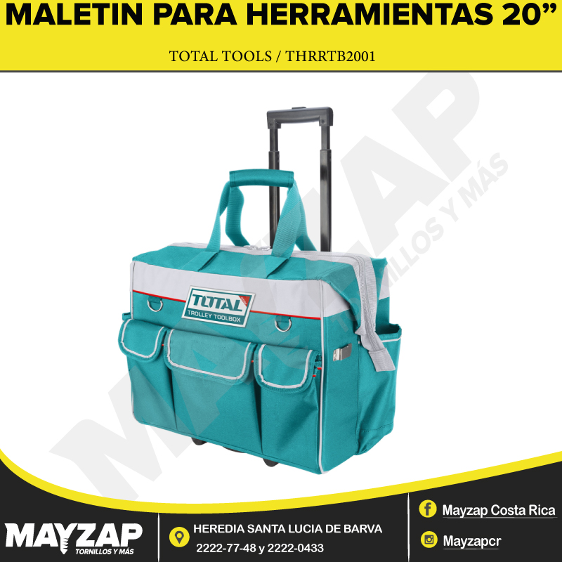 ▷ Total Maletín para Herramientas 20 con Ruedas, THRRTB2001 ©