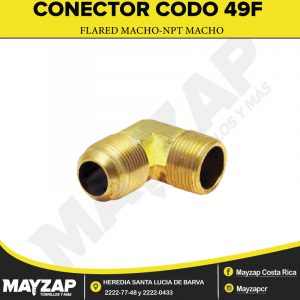CONECTOR-CODO-FLARED-MACHO-NPT-MACHO