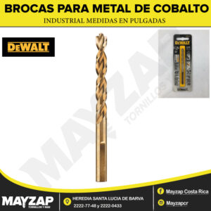 Brocas para metal de cobalto industrial DEWALT