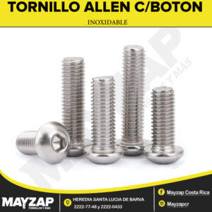 TORNILLO ALLEN BOTON INOXIDABLE