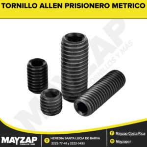 TORNILLO ALLEN PRISIONERO METRICO NEGRO