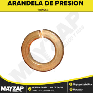 ARANDELA DE PRESION BRONCE