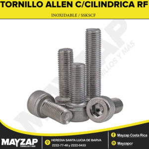 TORNILLO ALLEN CILINDRICO RF INOXIDABLE