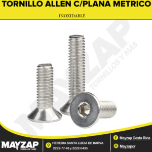 TORNILLO-ALLEN-CABEZA-PLANA-INOX-METRICO-SSM7991