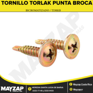 TORNILLO-TORLAK-PUNTA-BROCA-BICROMATIZADA-TDRKB