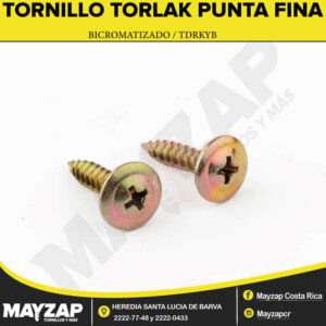 TORNILLO-TORLAK-PUNTA-FINA-BICROMATIZADO-TDRKYB