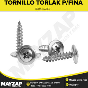 TORNILLO TORLAK PUNTA FINA INOXIDABLE
