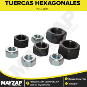 TUERCAS HEXAGONALES EN PULGADAS