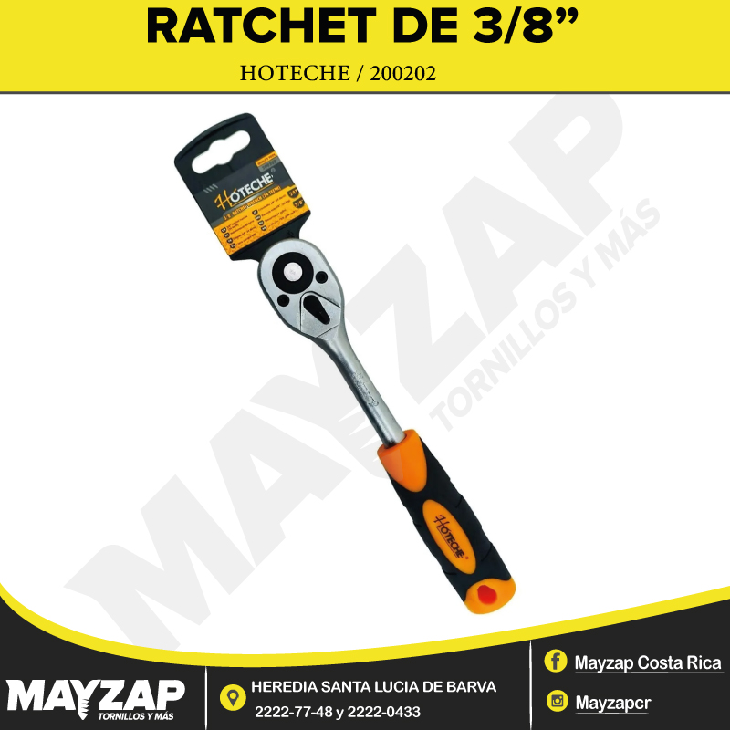 Ratchet de 3/8? Marca Hoteche 200202 - Mayzap Tornillos y Herramientas