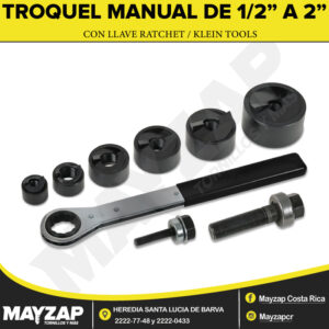TROQUEL-MANUAL-CON-LLAVE-RATCHET