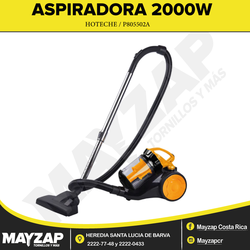 Aspiradora 2000W Marca Hoteche P805502A - Mayzap Tornillos y Herramientas