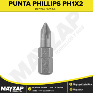 PUNTA-PHILLIPS-DEWALT-DW2001