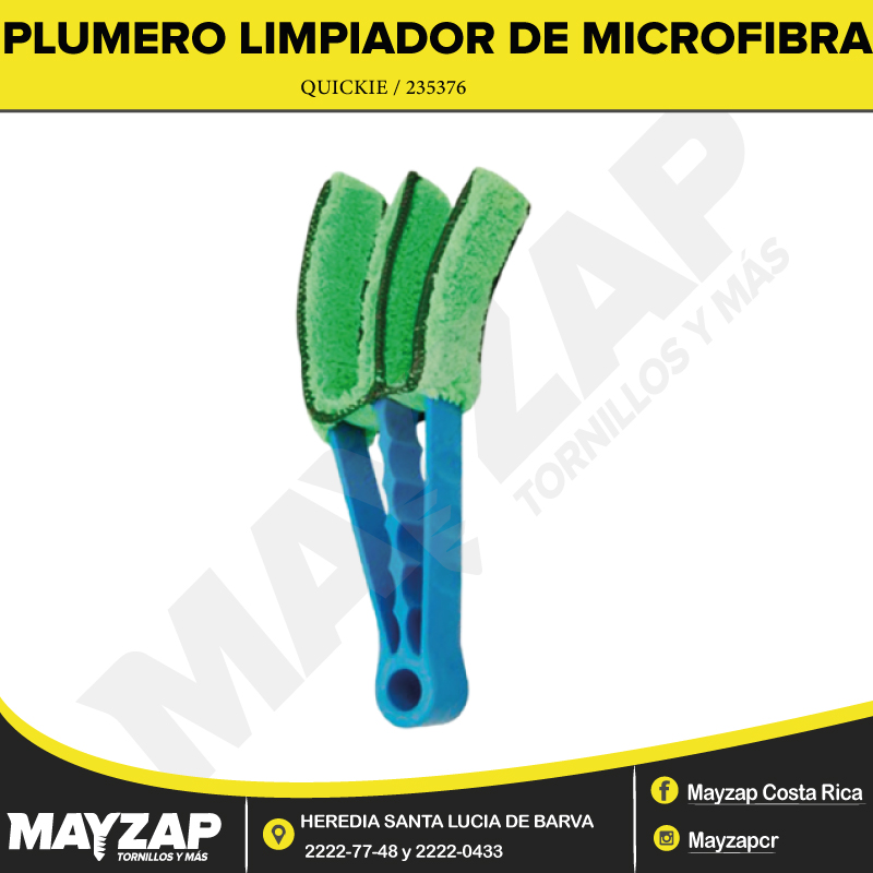 Plumero Limpiador de Microfibra en Pinza Marca Quickie 235376 - Mayzap  Tornillos y Herramientas