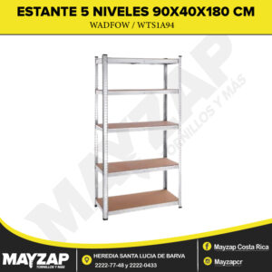 ESTANTES DE 5 NIVELES 90X40X180 MARCA WADFOW