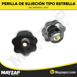 Perilla-de-sujeción-tipo-tuerca-estrella-M6-abierta
