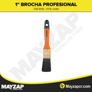 1" BROCHA PROFESIONAL CON MANGO PLÁSTICO TRUPER ZTR-14481