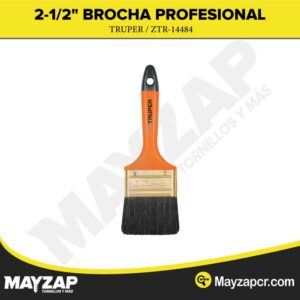 2-1/2" BROCHA PROFESIONAL CON MANGO PLÁSTICO TRUPER ZTR-14484