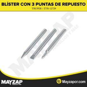 BLÍSTER CON 3 PUNTAS DE REPUESTO