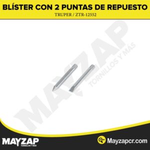 Blíster con 2 puntas de repuesto p/cautín tipo lápiz CAU-30