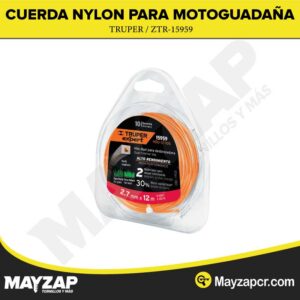 CUERDA DE NYLON PARA MOTOGUADAÑA 2.7MM X 12M