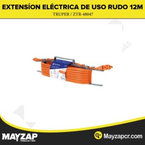Extensión eléctrica de uso rudo 12 m 2x16 AWG, Volteck