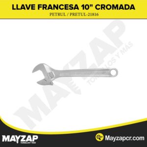 LLAVE FRANCESA 10" CROMADA PRETUL / PRETUL-21816