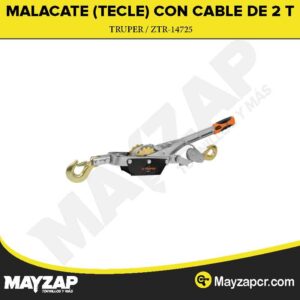 Malacate de 2 toneladas, Truper