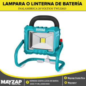 lampara o linterna inalmbrica total tools de 20 voltios modelo TWLI2025